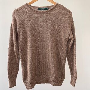 Ralph Lauren Tan Crewneck Sweater